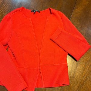 WHBM size M red cardigan